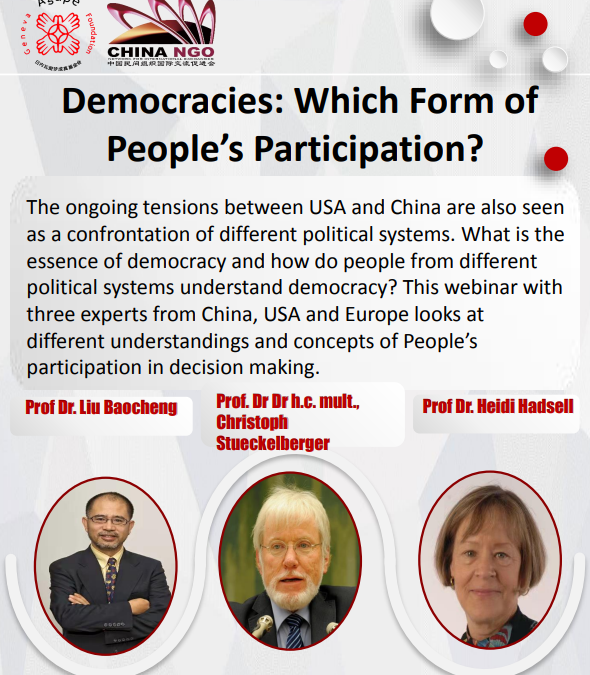 2022: Democracies: Which form of People’s Participation?